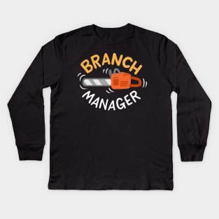 Branch Manager Kids Long Sleeve T-Shirt